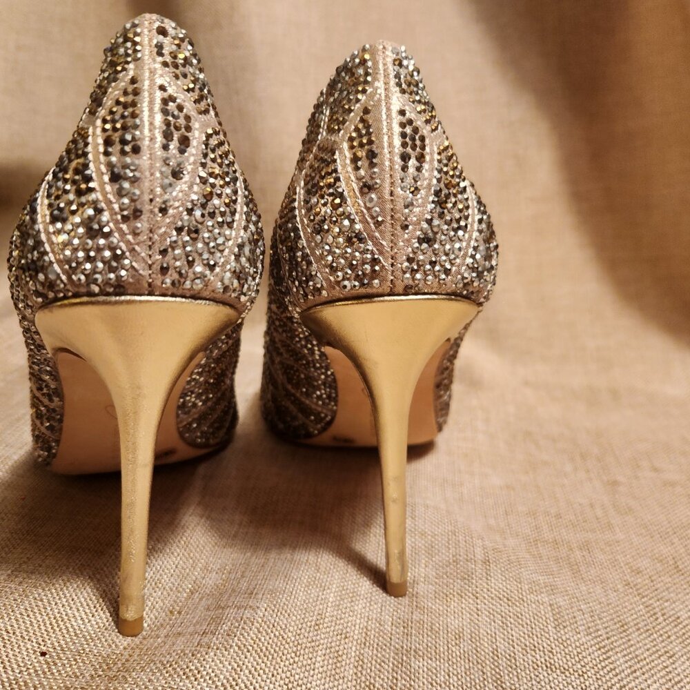 Vince Camuto Imagine Camino Oliver Sparkly Rhinestone Embellished Heels Size 7.5 - Picture 3 of 12